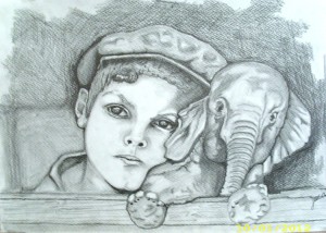Niño con elefante -  - Juan carlos izaguirre
